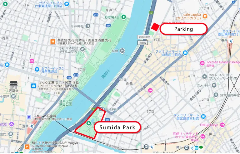 Parking map