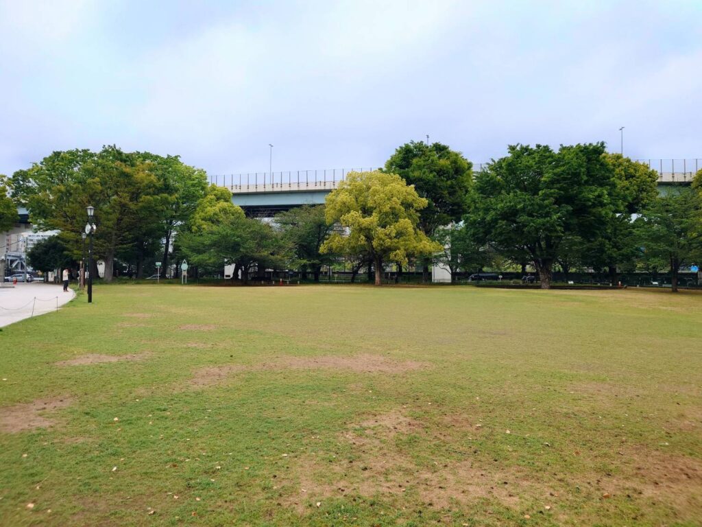 芝生広場一部養生のお知らせ（5/12～6月下旬）